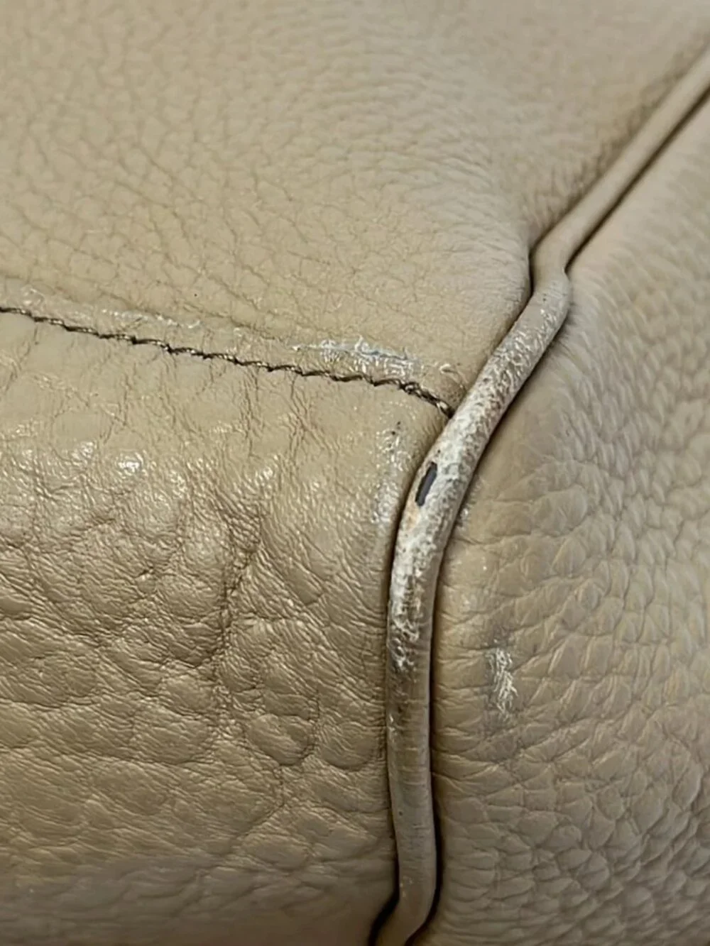 YOUNG&OLSEN Light Brown Leather Tote Bag